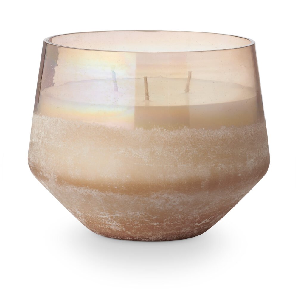 Coconut Milk Mango Baltic Glass Candle, Rose,