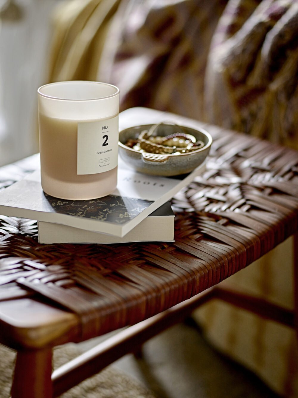 NO. 2 - Green Gardenia Scented Candle, Rose, Natural Wax - Image 2