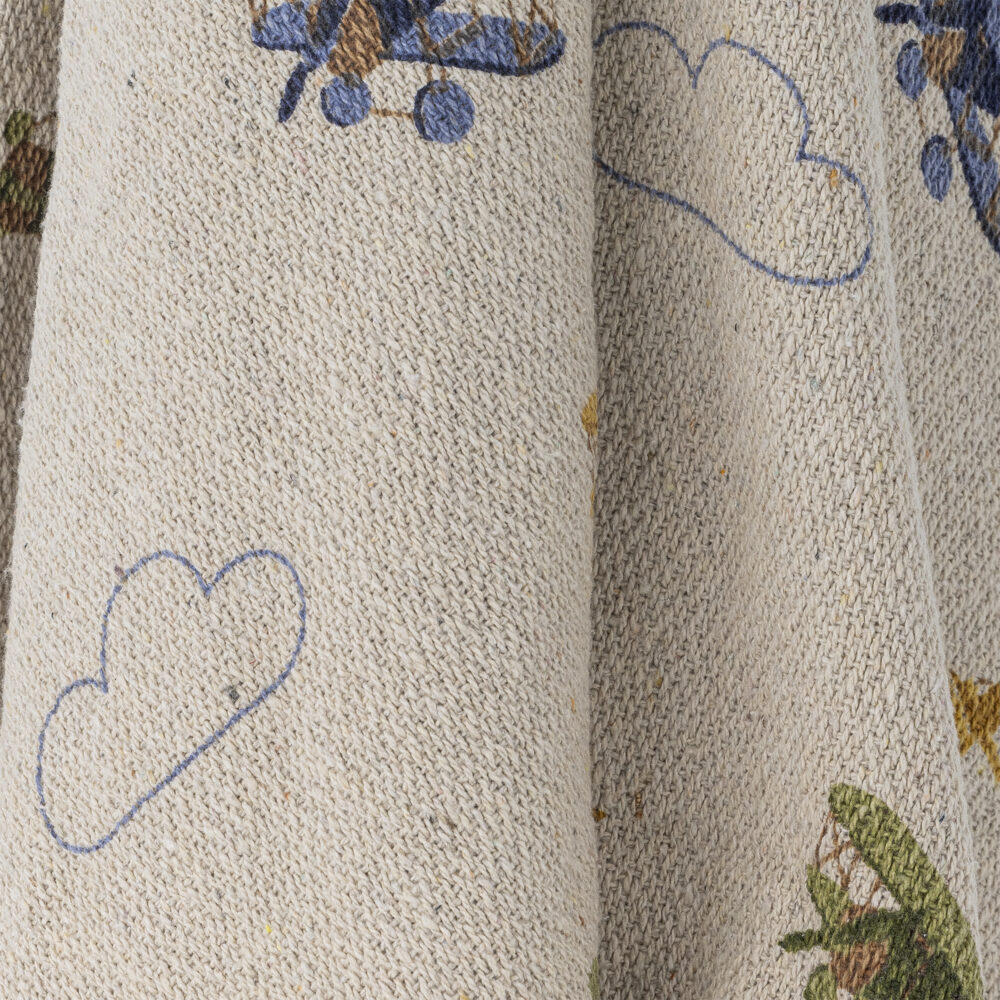 Plane Throw, Nature, Recycled Cotton - Image 3