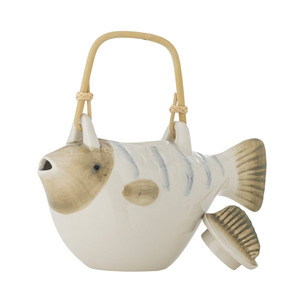 Wrenna Teapot, Grey, Stoneware - Image 3
