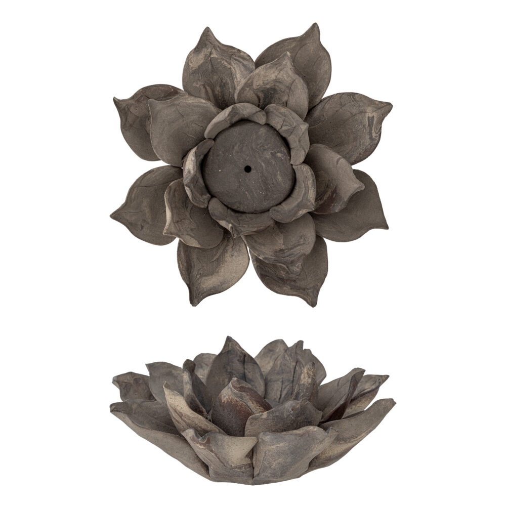 Eira Votive, Brown, Stoneware