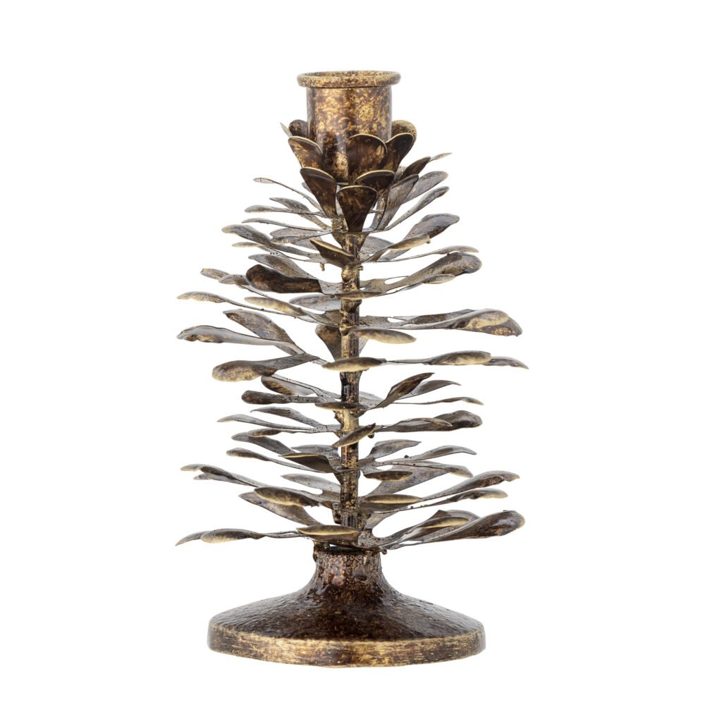 Mirabel Candle Holder, Gold, Metal