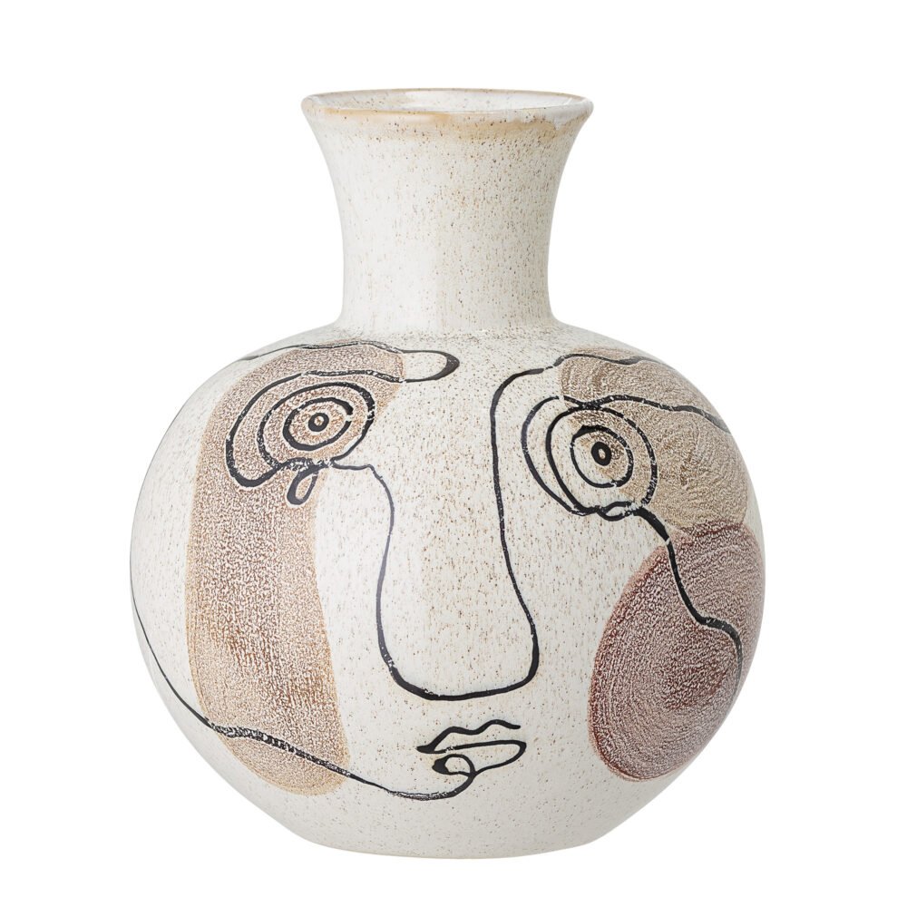 Irini Vase, White, Stoneware