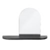 Annlie Mirror w/Shelf, Black, MDF