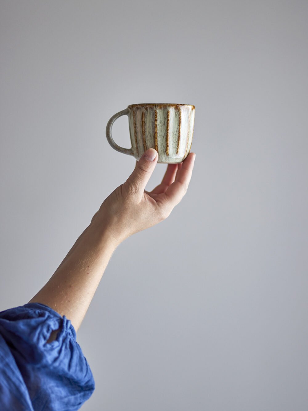 Fleur Cup, Nature, Stoneware - Image 2