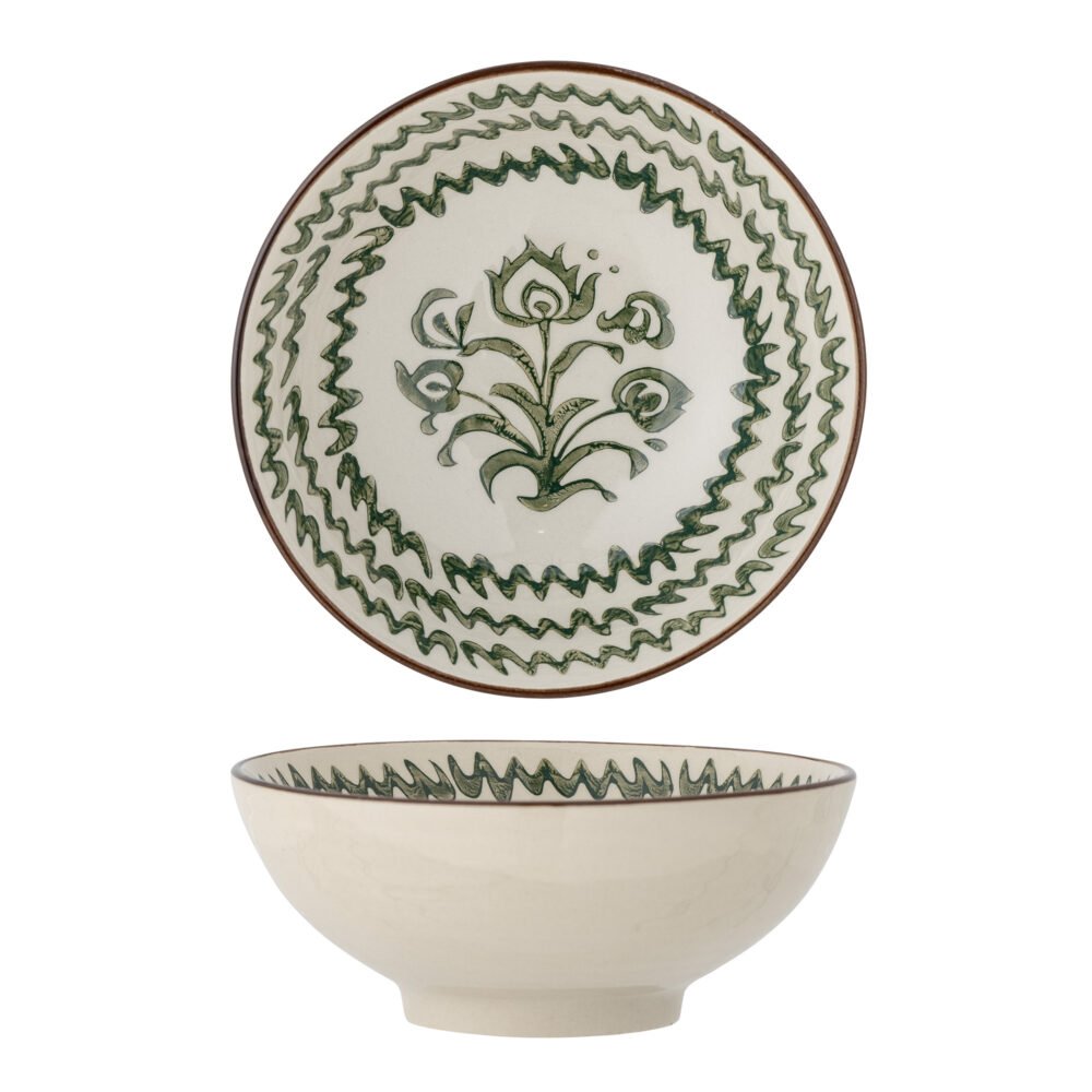 Heikki Bowl, Green, Stoneware
