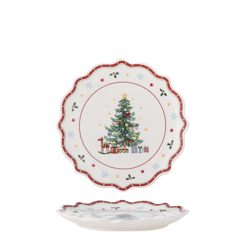 Naive Plate, Red, Ceramic