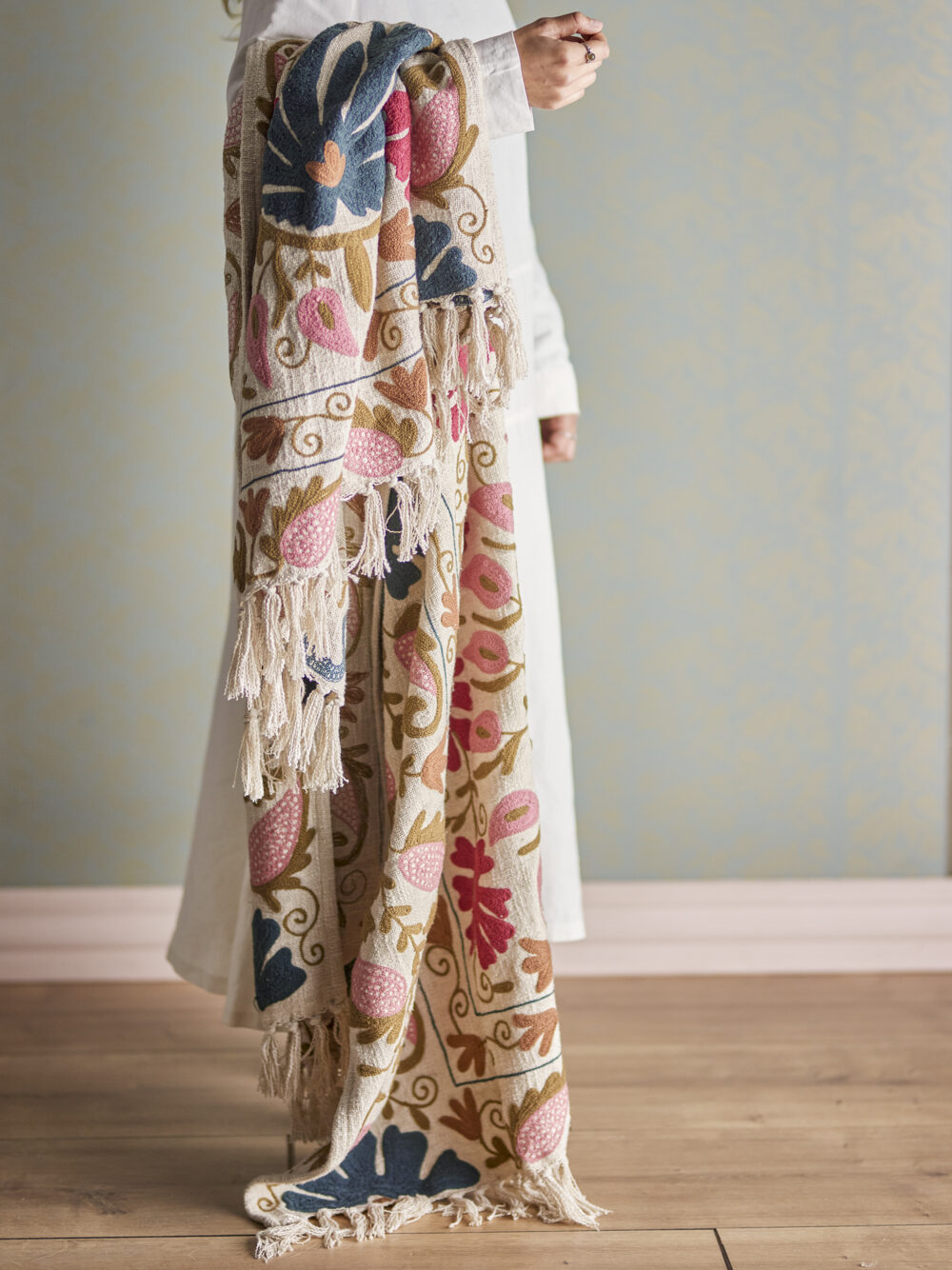 Ceva Throw, Rose, Cotton - Image 4
