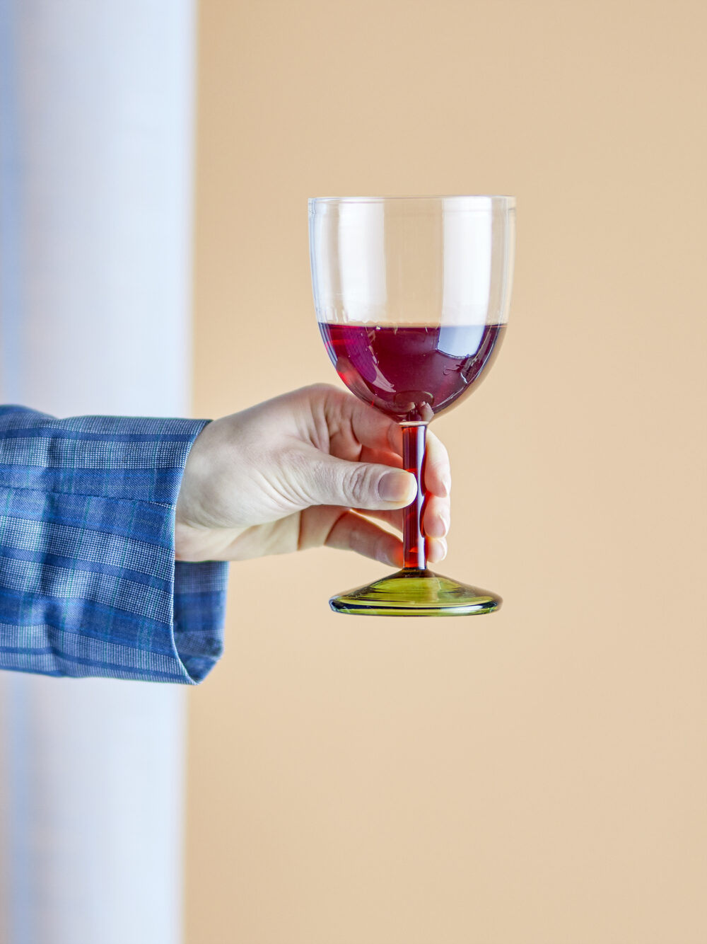 Martine Wine Glass, Green, Glass - Image 3
