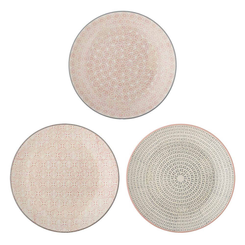 Cécile Plate, Rose, Stoneware