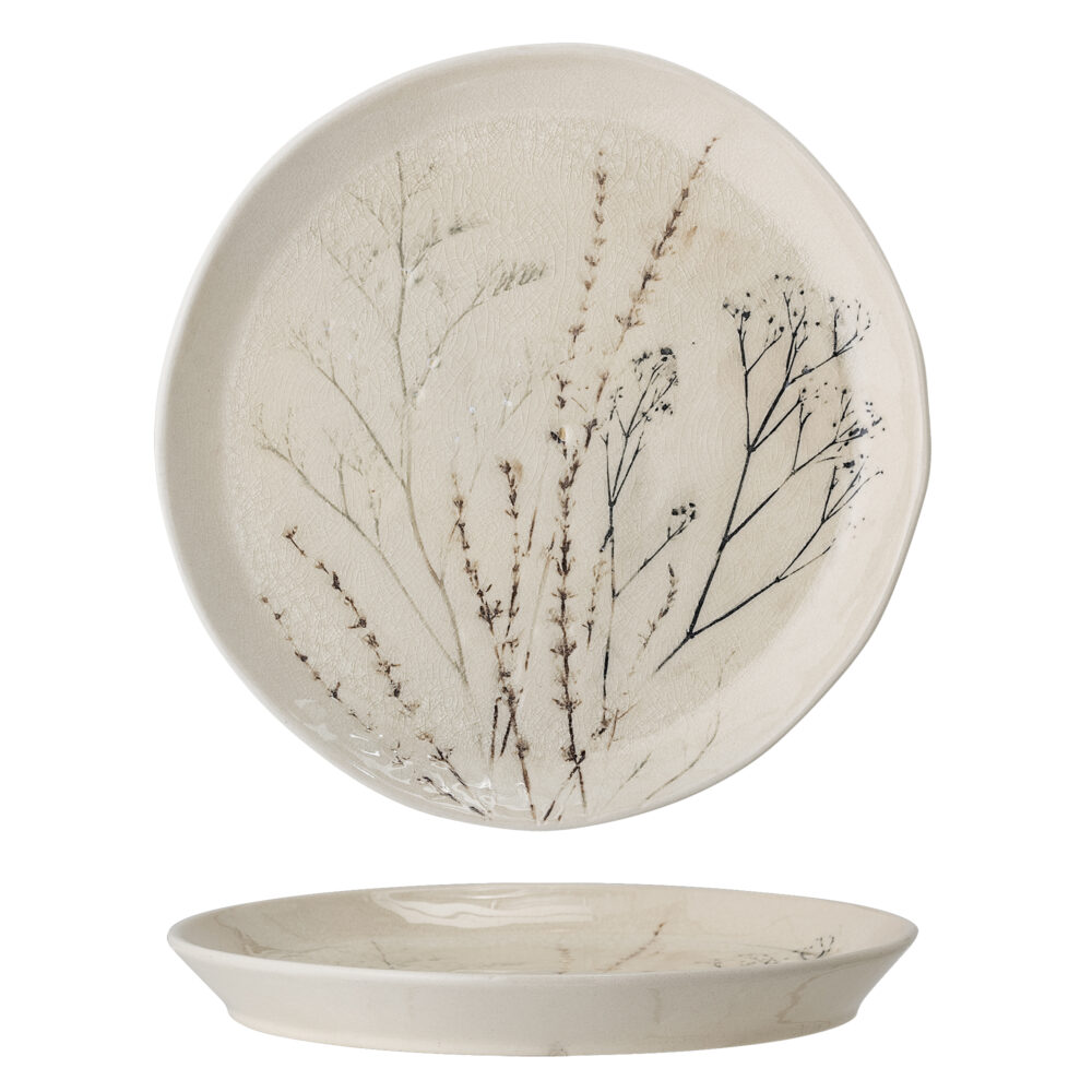 Bea Plate, Nature, Stoneware