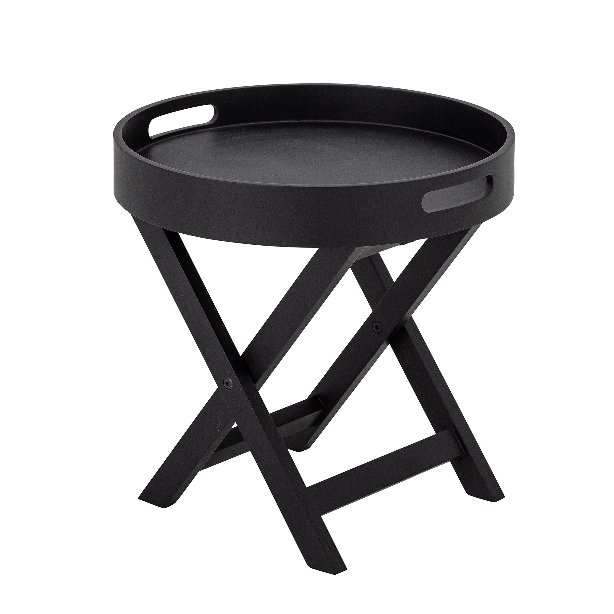 Freya Tray Table, Black, Rubberwood - Image 2