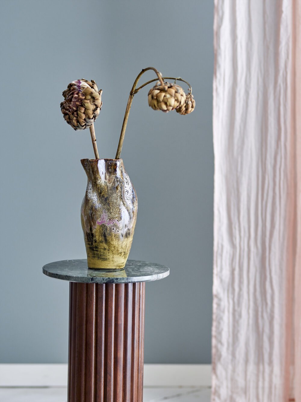 Benoit Vase, Brown, Stoneware - Image 3