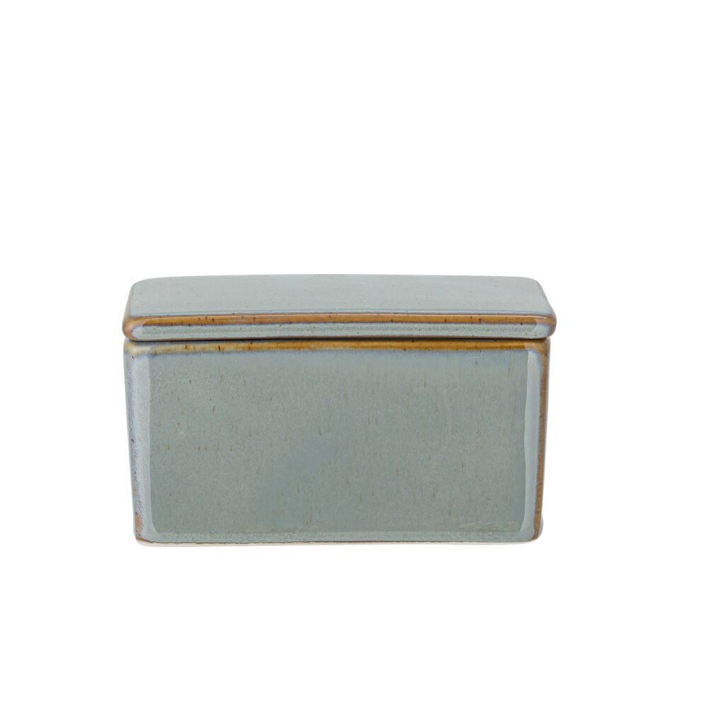 Pixie Butter Box, Green, Stoneware
