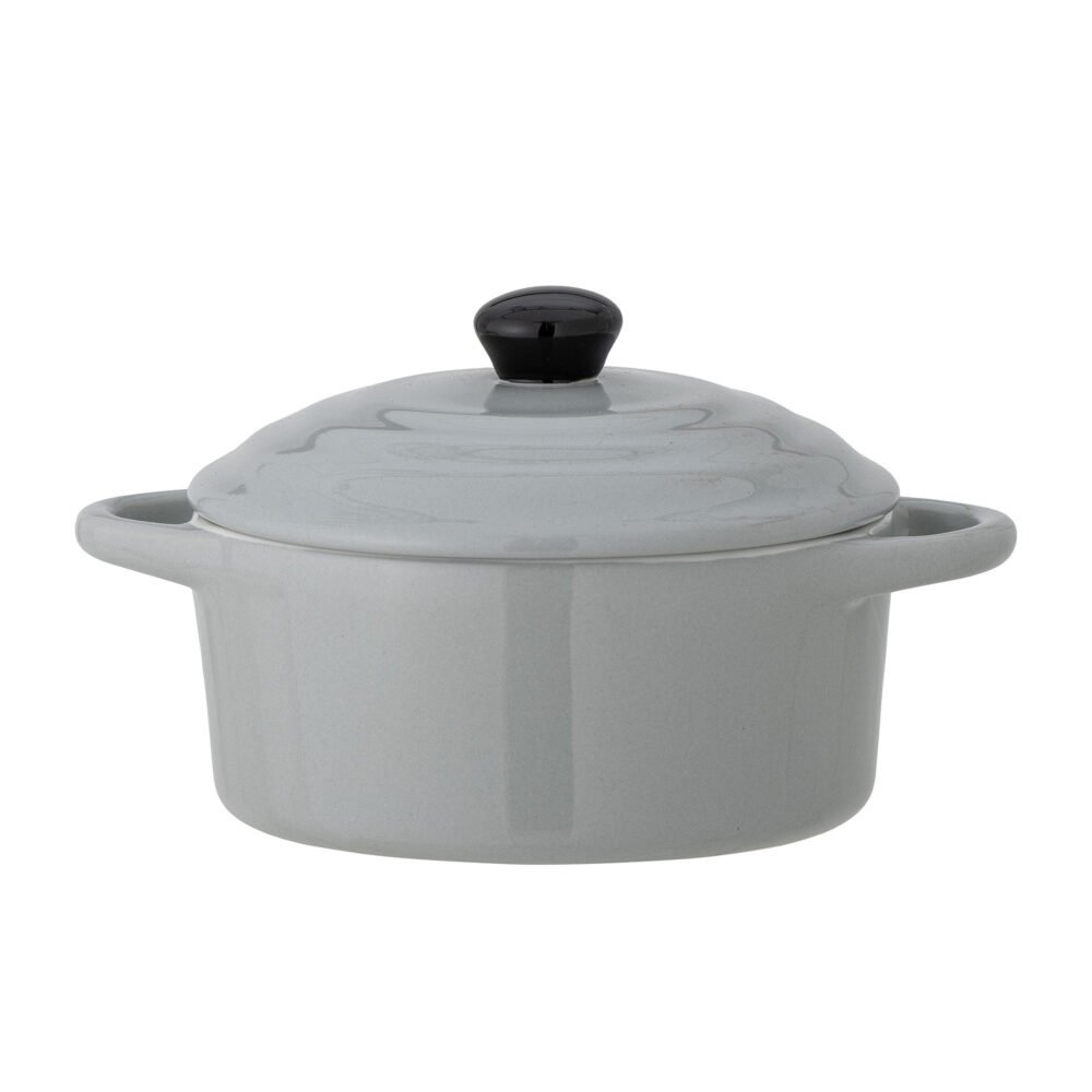Thanos Oven Dish w/Lid, Grey, Stoneware