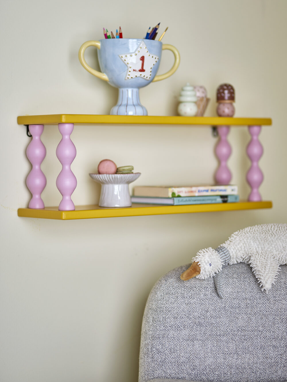 Bibiola Shelf, Yellow, MDF - Image 4