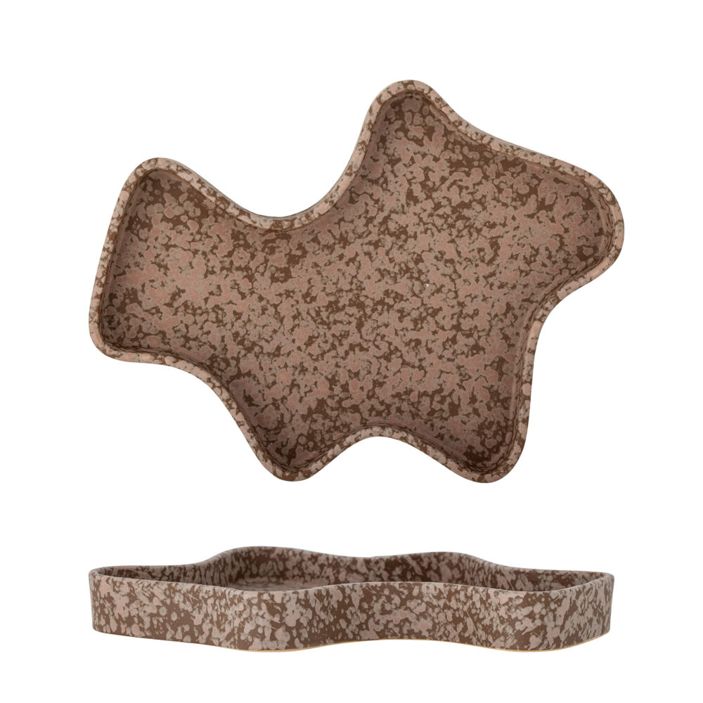 Lakey Tray, Brown, Stoneware