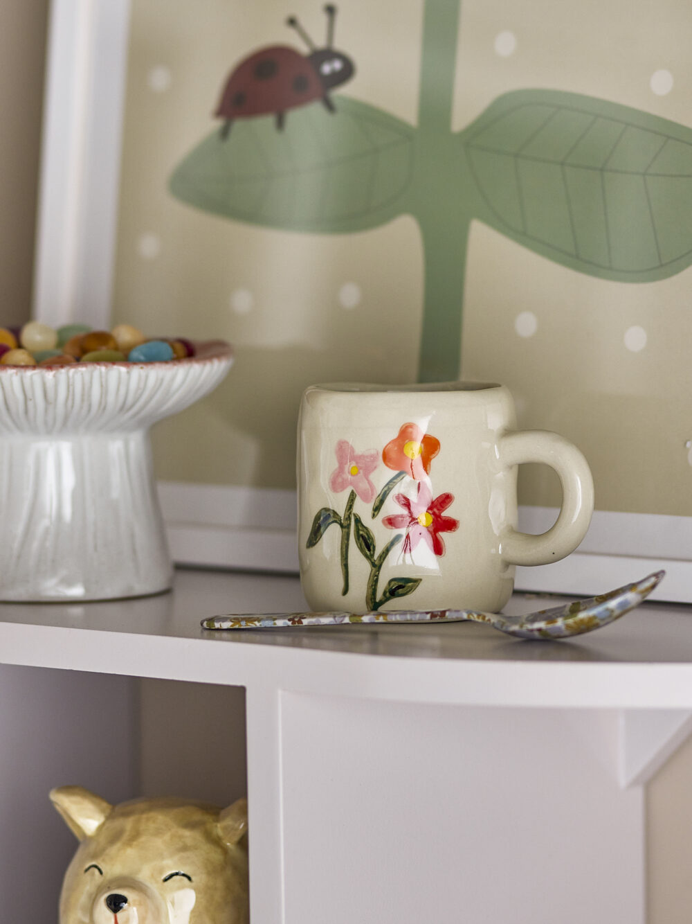 Millie Cup, White, Stoneware - Image 2