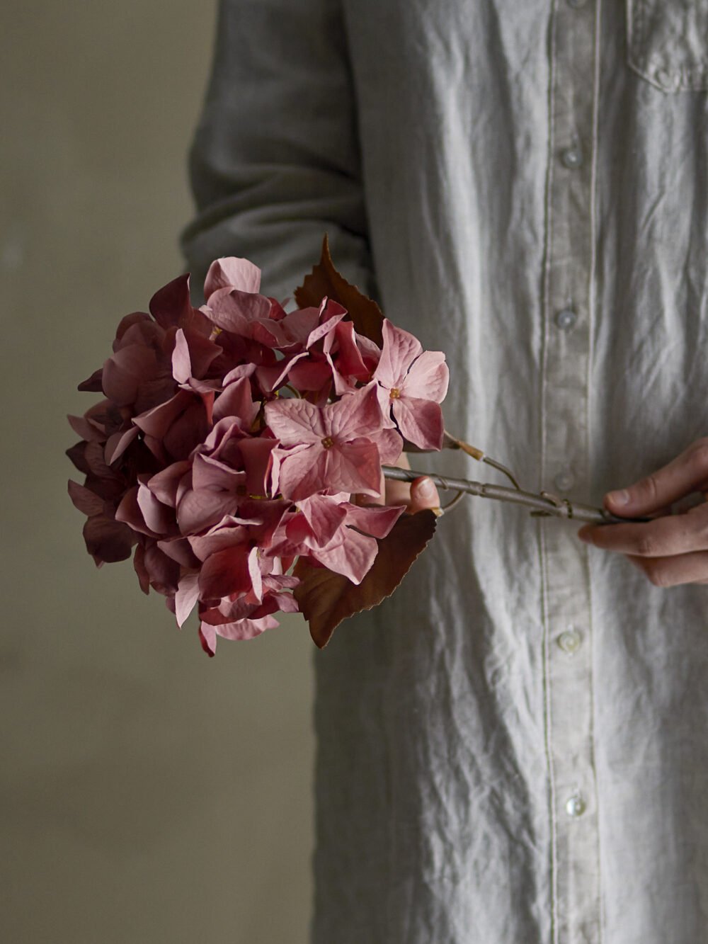 Hydrangea Stem, Rose, Artificial Flowers - Image 3