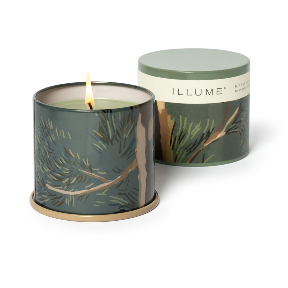 Hinoki Sage Vanity Tin Candle, Green, - Image 3
