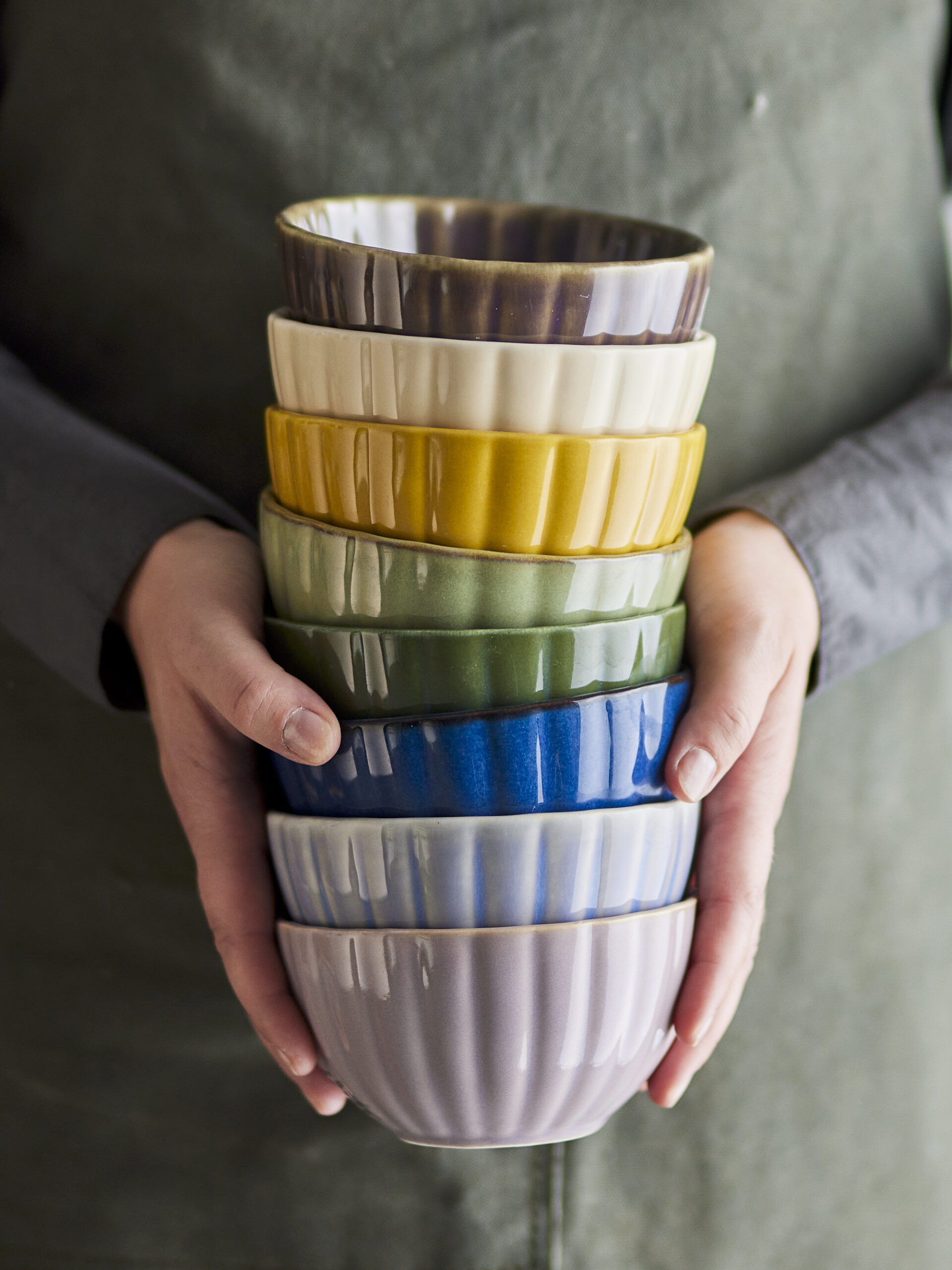 Latina Bowl, Yellow, Stoneware - Image 2