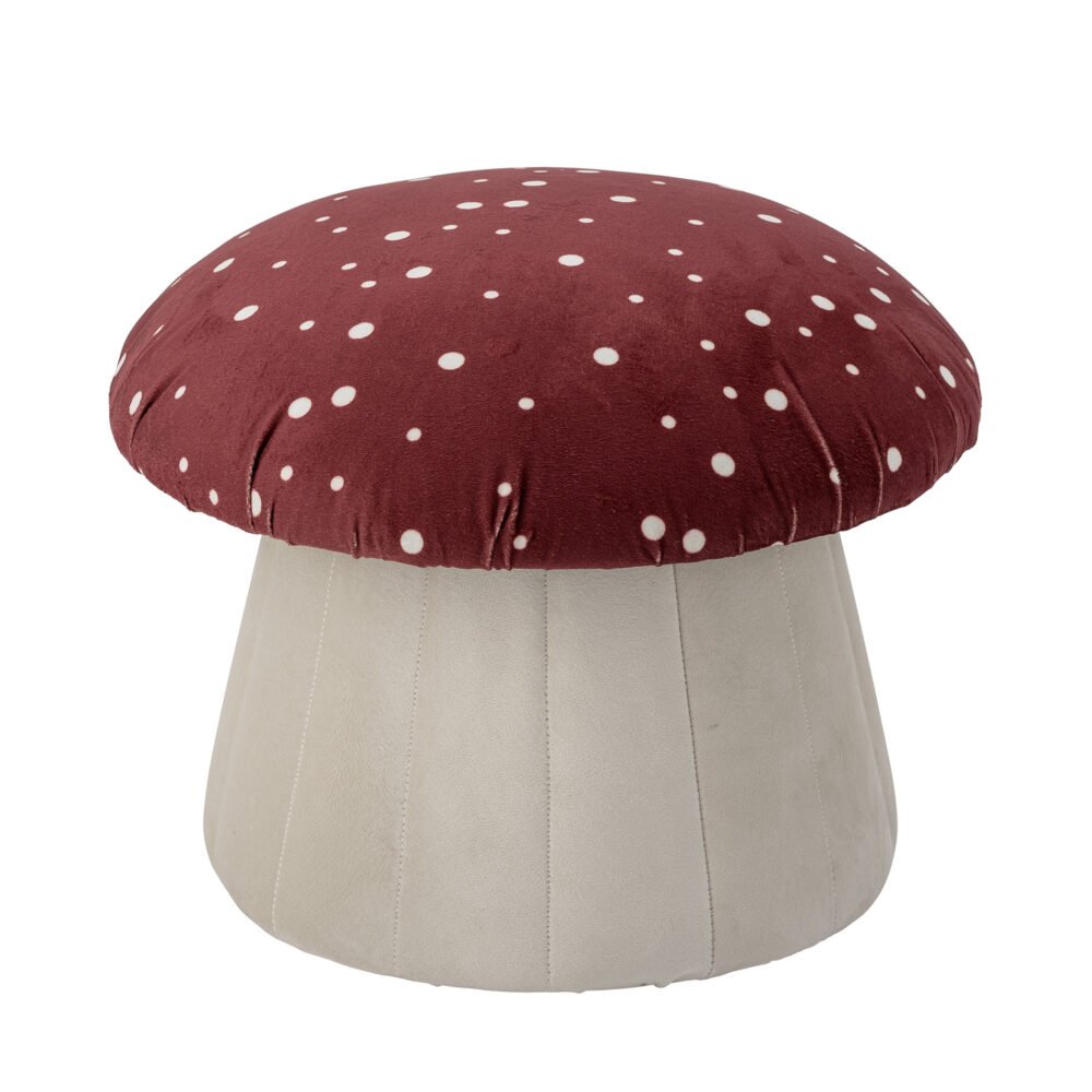 Lue Pouf, Red, Polyester