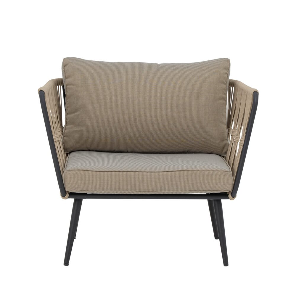 Pavone Lounge Chair, Brown, Metal