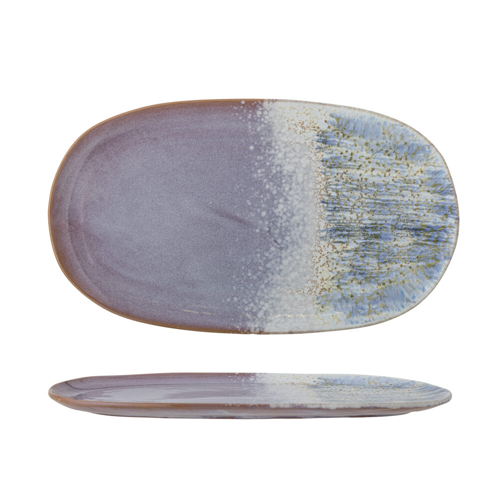 Cloe Serving Plate, Blue, Stoneware