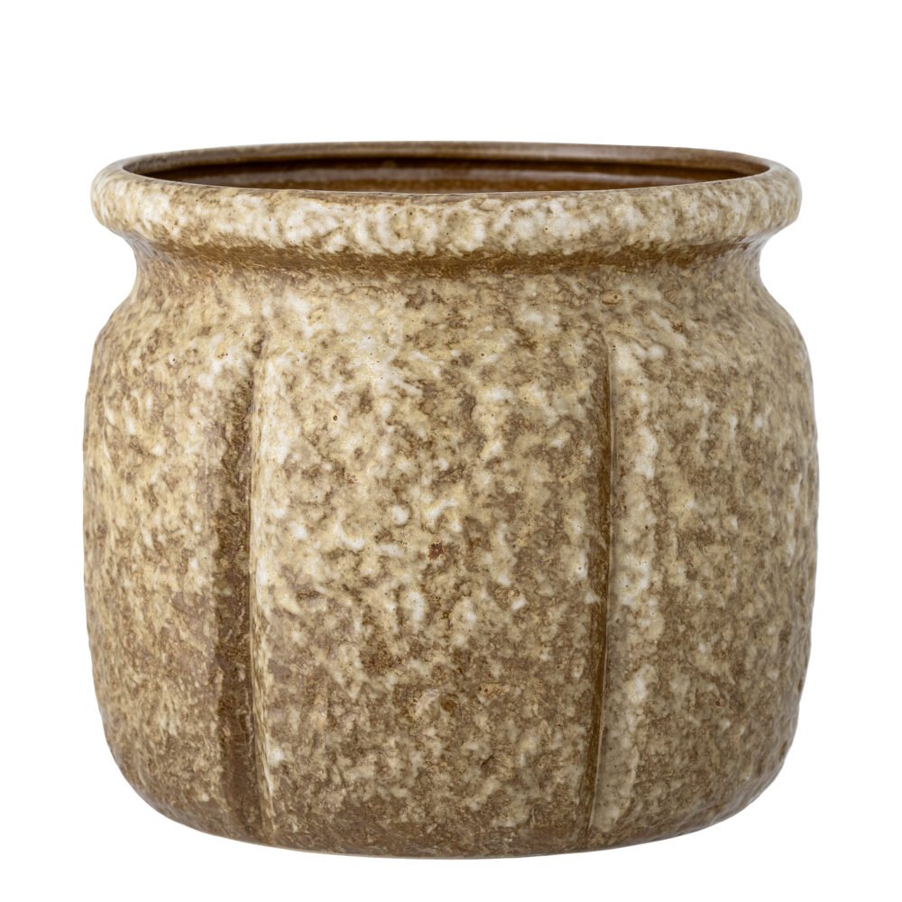 Ritza Flowerpot, Brown, Stoneware