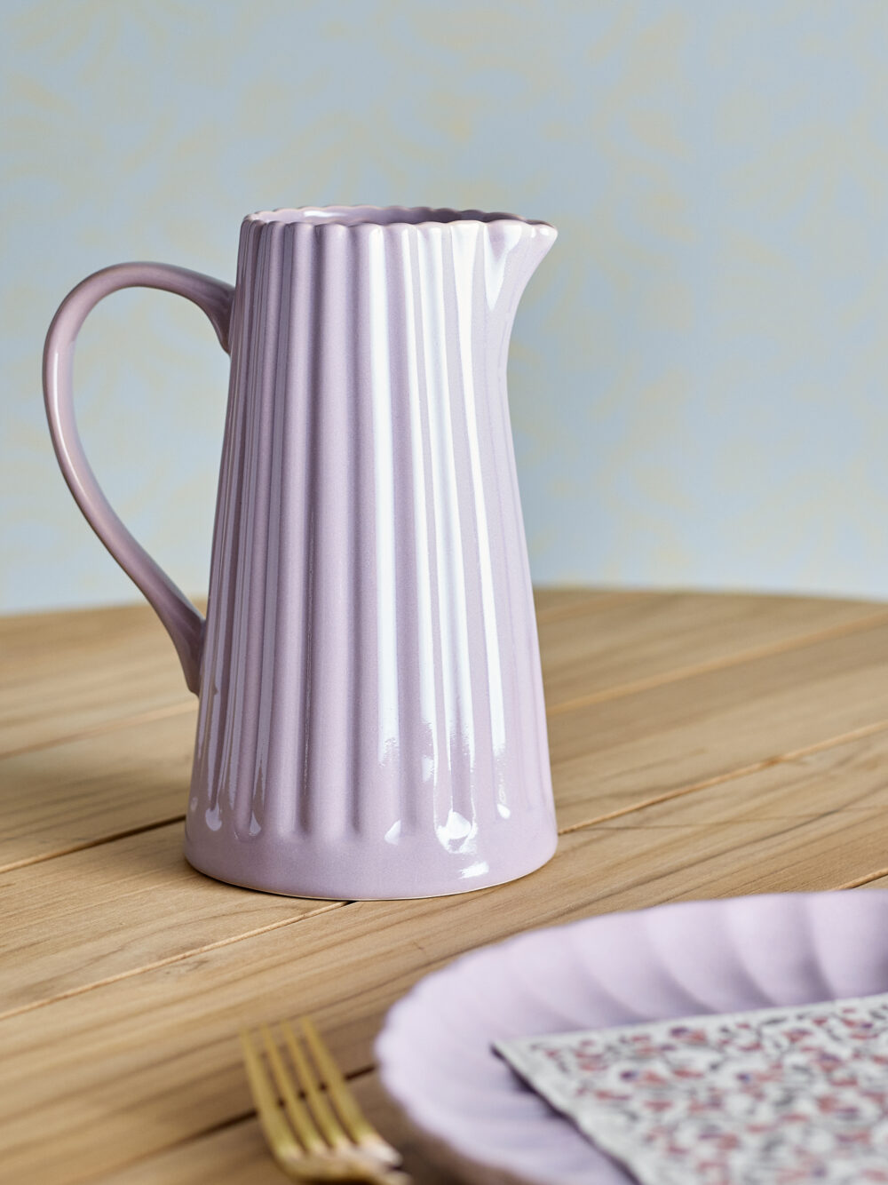 Latina Jug, Rose, Stoneware - Image 2