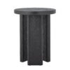 Mimola Side Table, Black, Firwood
