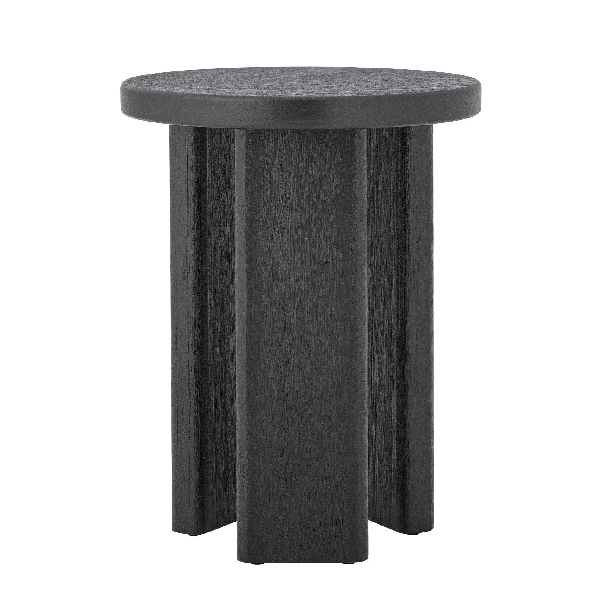 Mimola Side Table, Black, Firwood