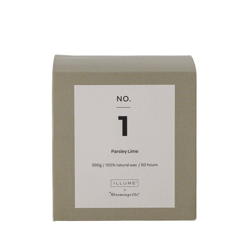 NO.1-Parsley Lime Scent Candle, Green, Wax - Image 3