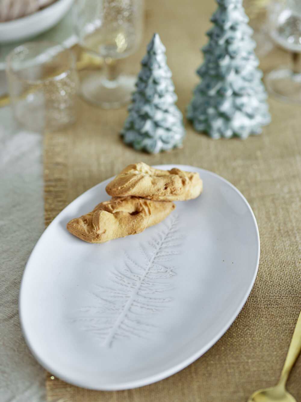Winter Serving Plate, Nature, Stoneware - Image 4
