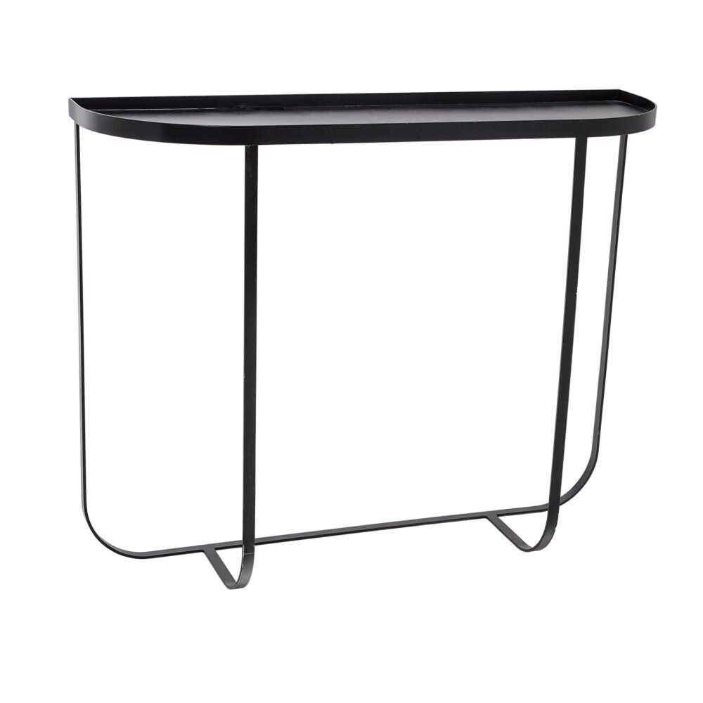 Harper Console Table, Black, Metal - Image 4