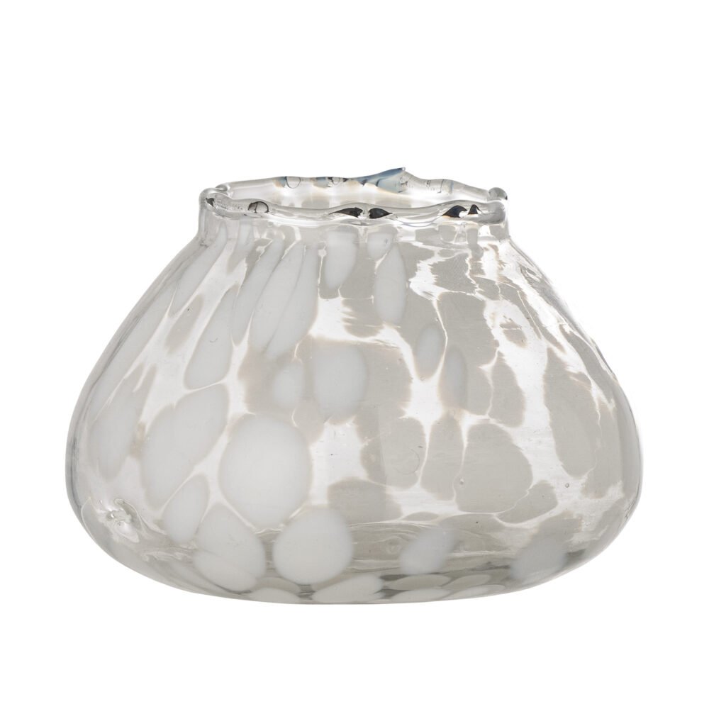 Hertha Votive, White, Glass
