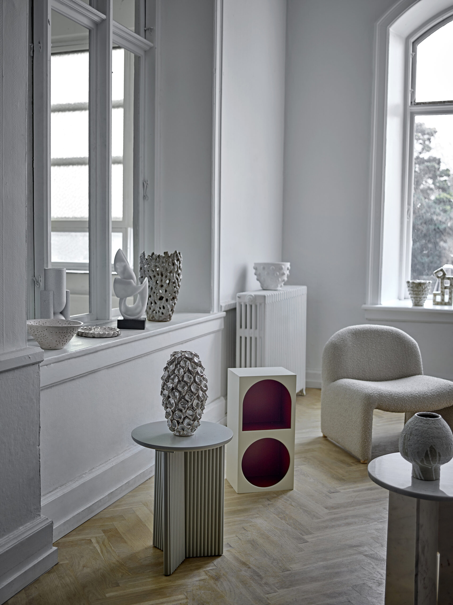 Edith Side Table, White, Firwood - Image 5