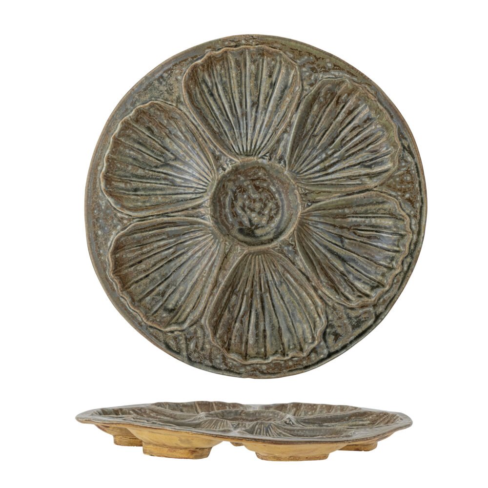 Lois Tray, Brown, Stoneware