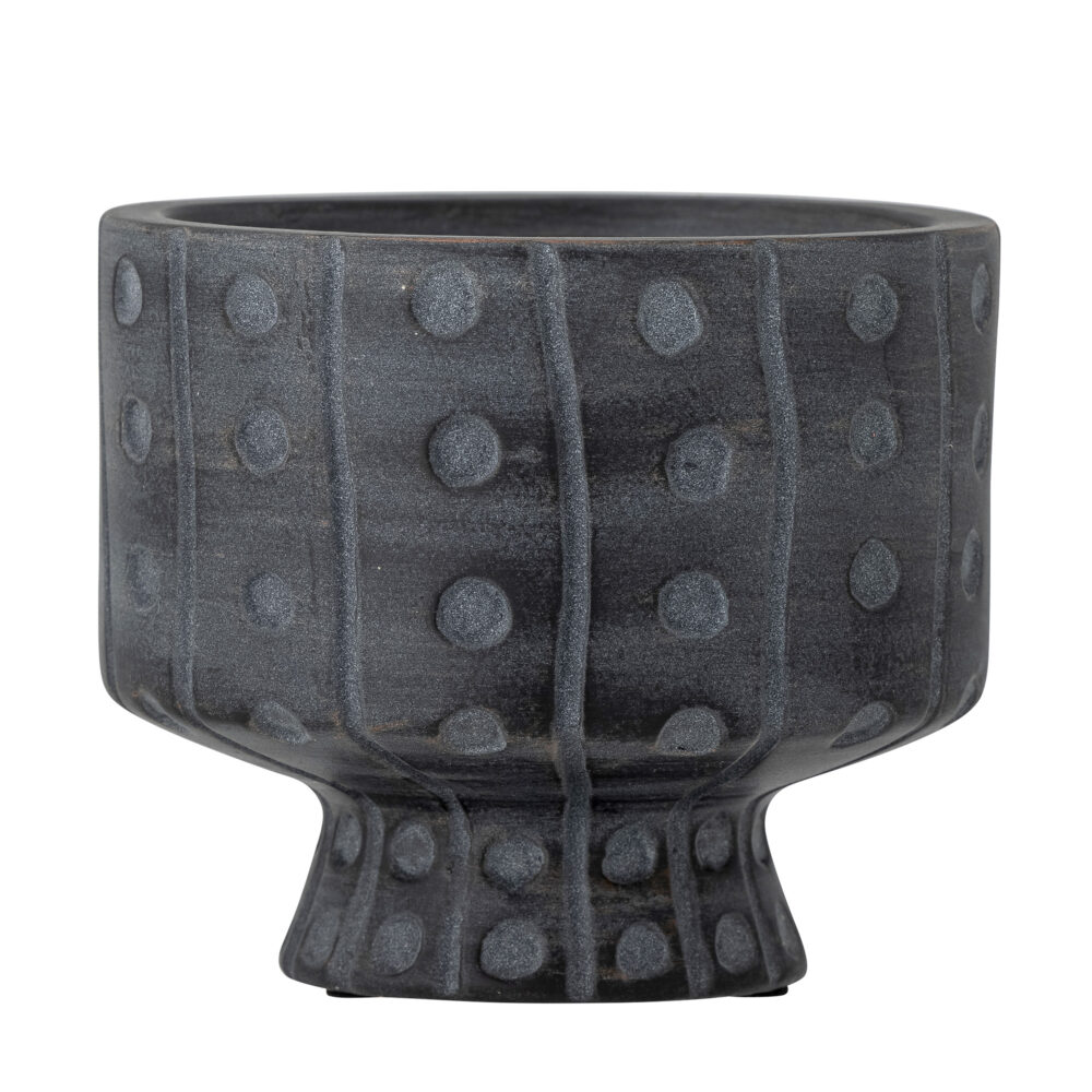 Rane Flowerpot, Grey, Ceramic