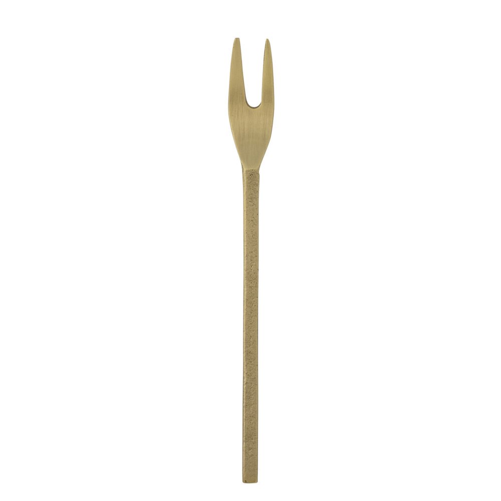 Serra Fork, Gold, Brass