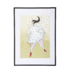 Ajo Illustration w/ Frame, Black, Pine