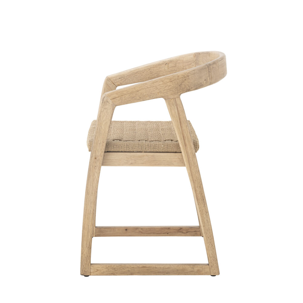 Serrone Dining Chair, Nature, Rubberwood - Image 3
