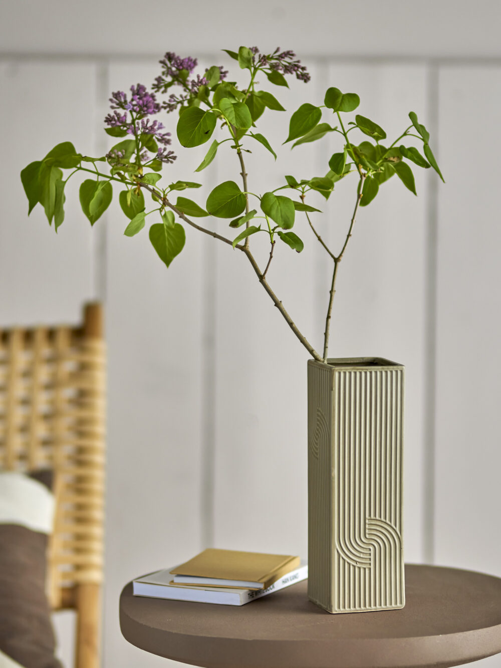 Heeira Vase, Brown, Stoneware - Image 3