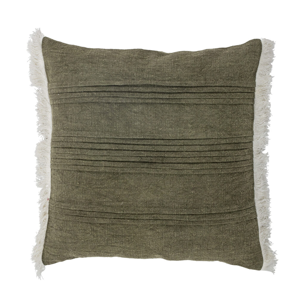 He Cushion, Green, Cotton