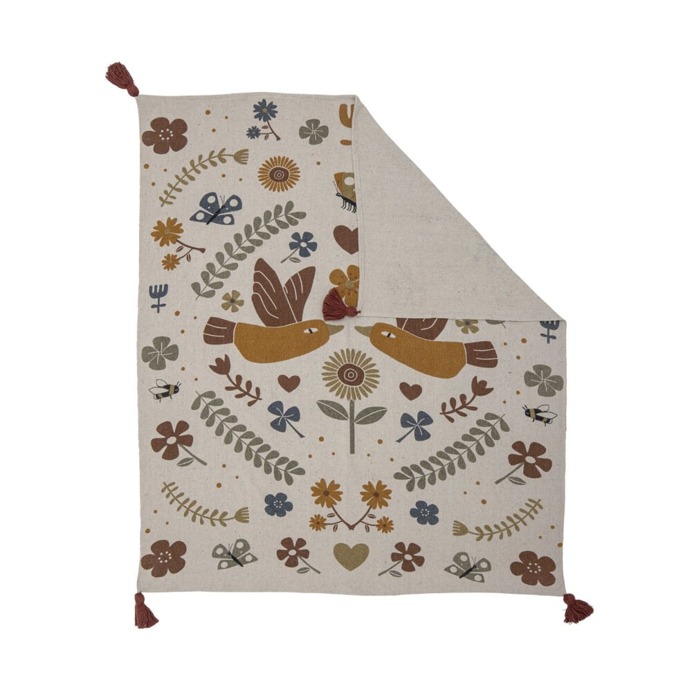 Bryn Throw, Brown, Recycled Cotton - Image 4