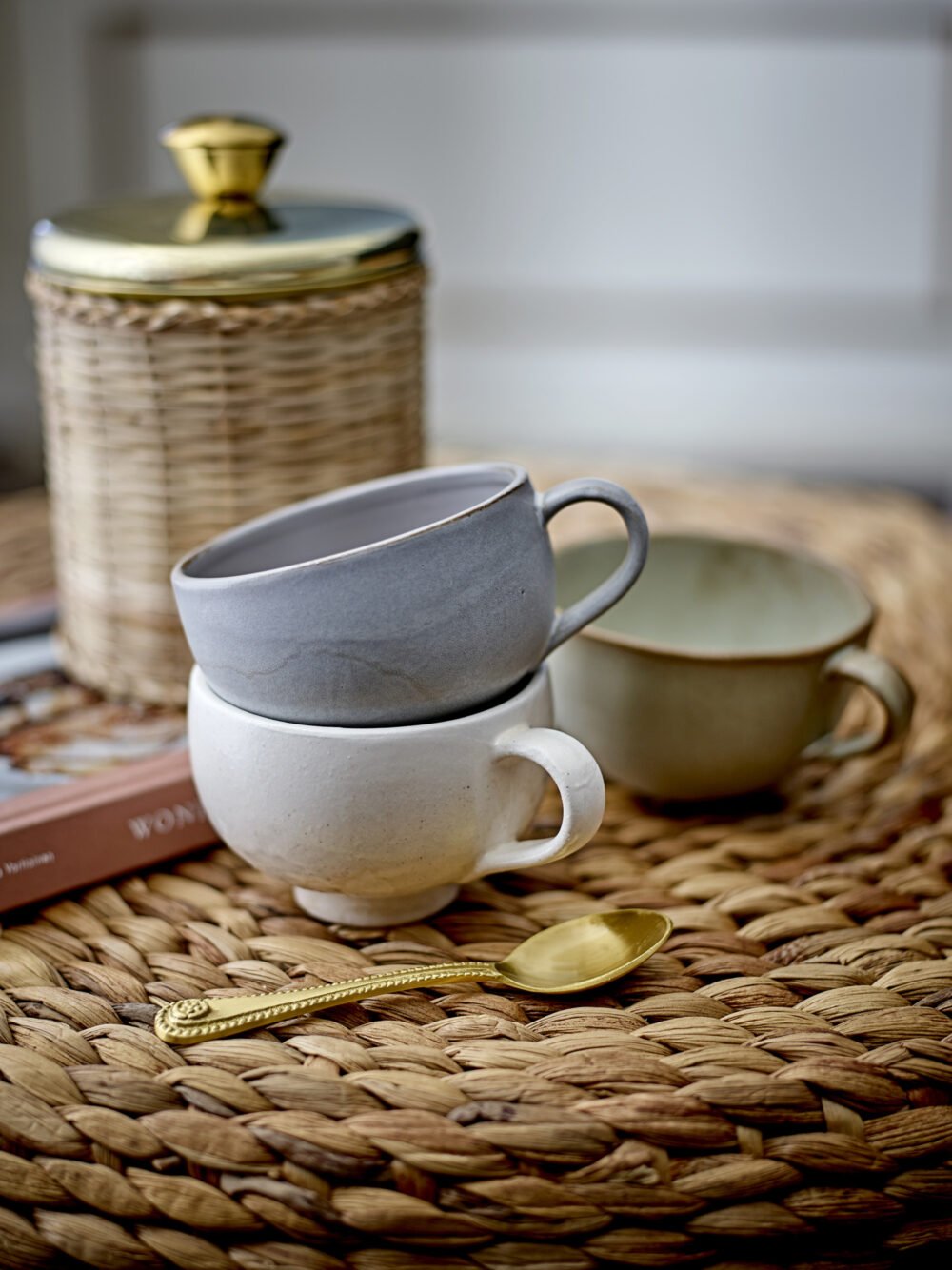 Abas Jar w/Lid, Brass, Stainless Steel - Image 3