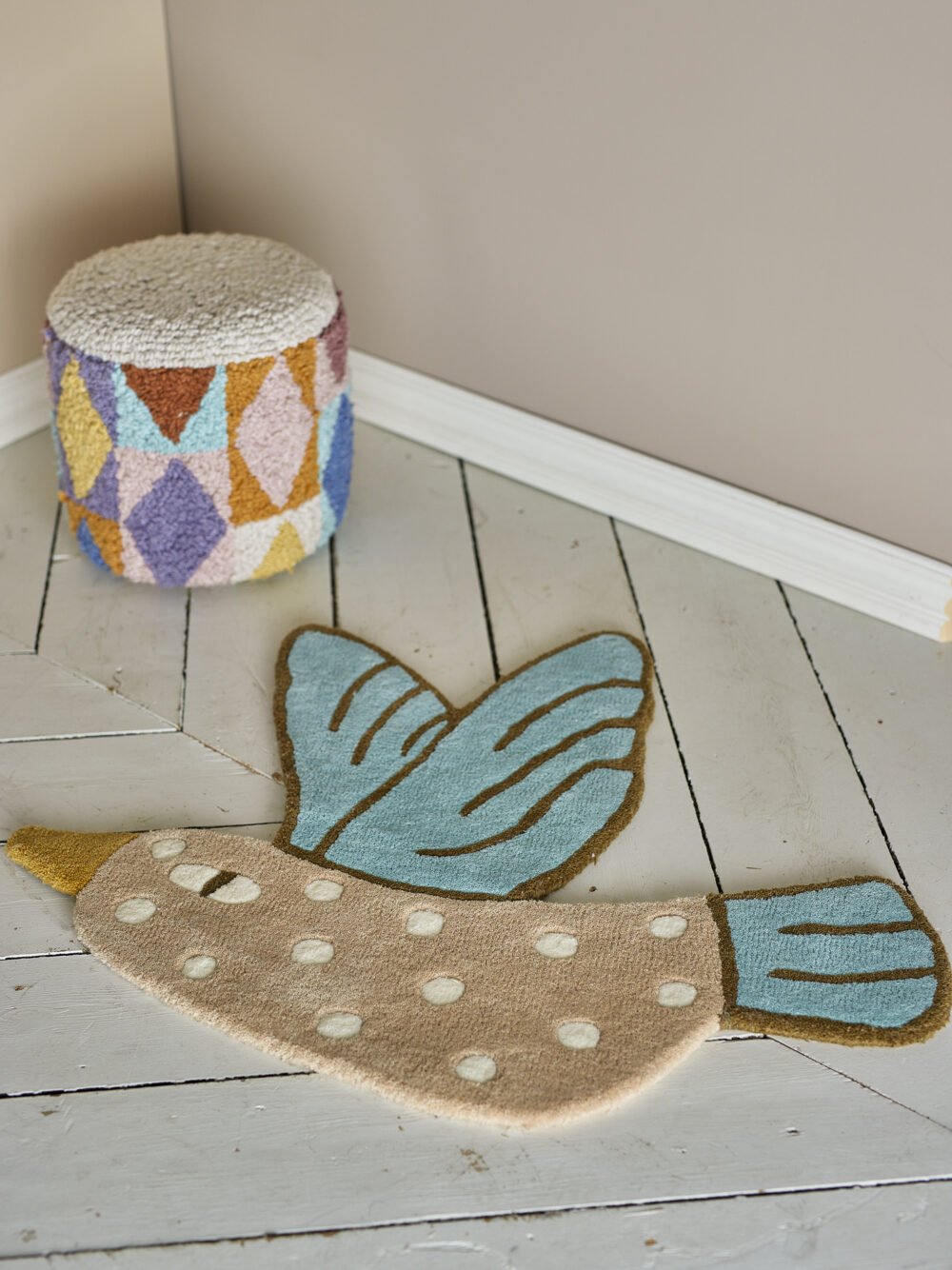 Blue Jay Rug, Blue, Wool - Image 3