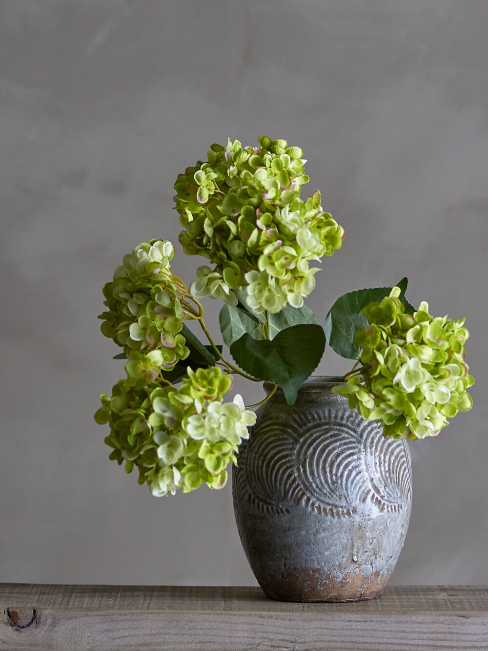 Hydrangea Stem, White, Artificial Flowers - Image 2