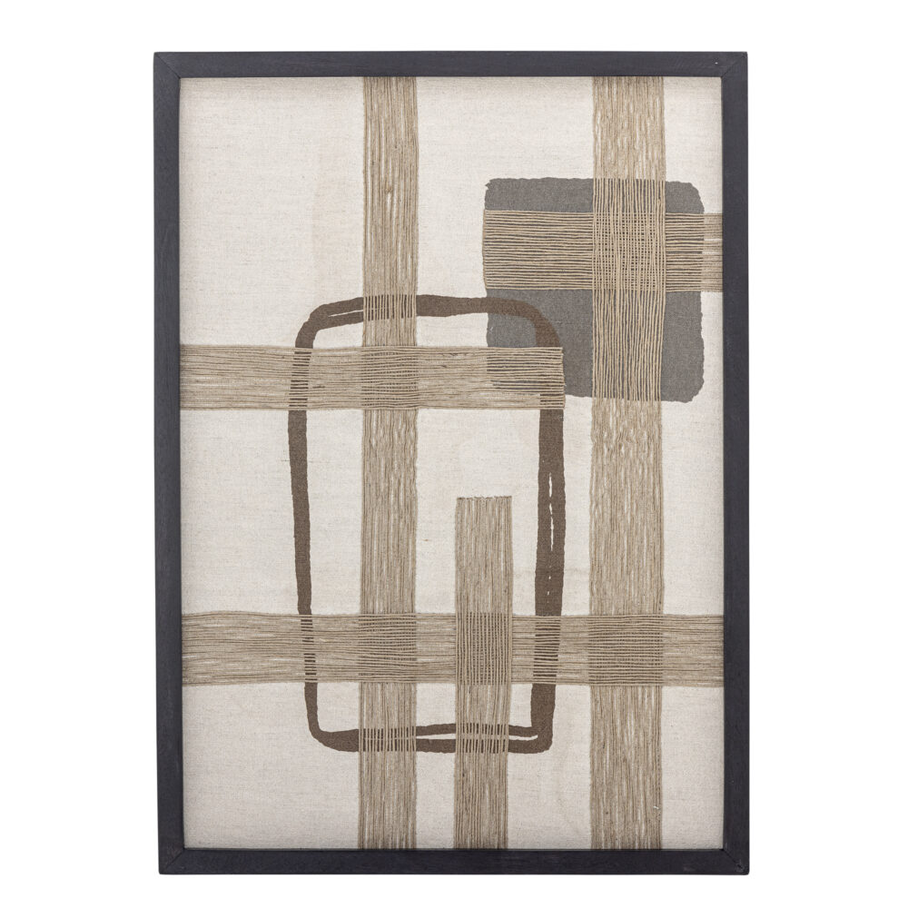 Bie Wall Decor, Brown, Cotton