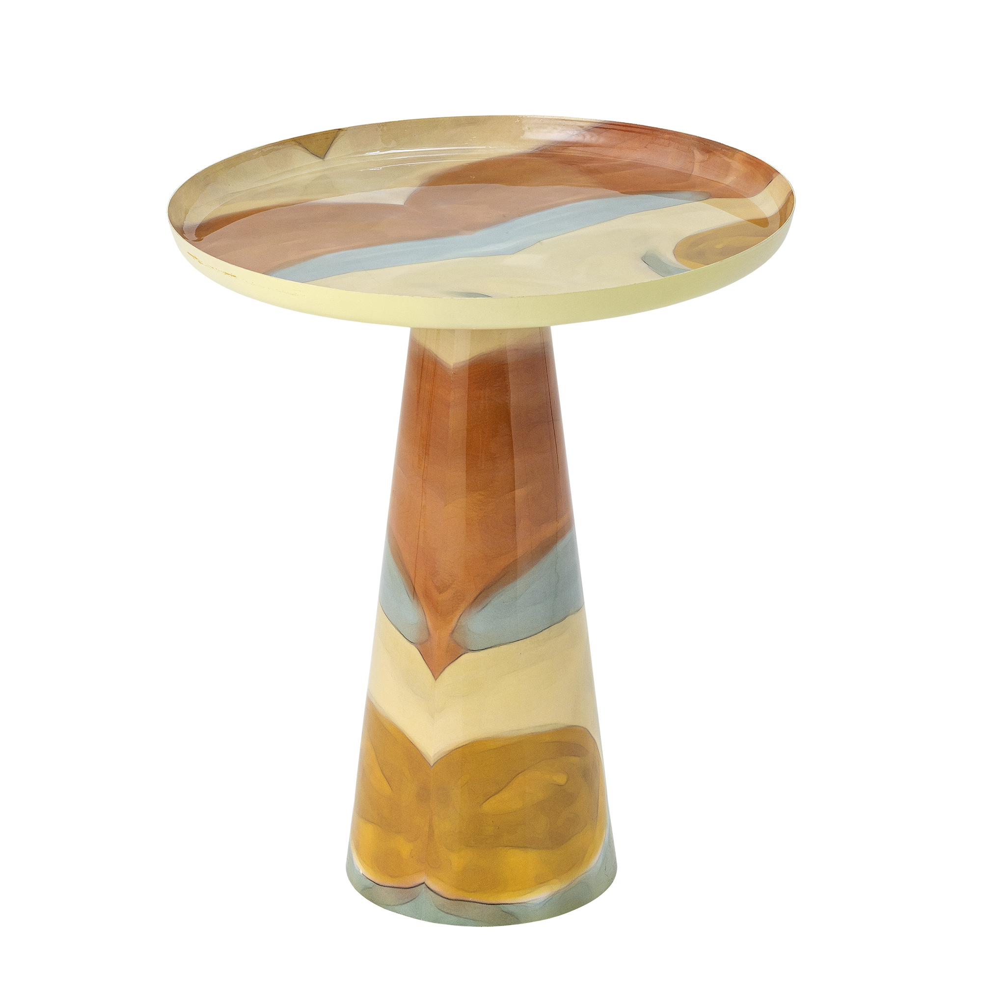 Brooke Side Table, Yellow, Metal - Image 2